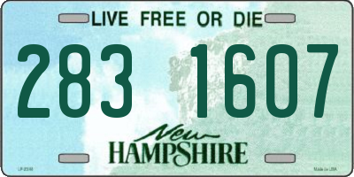 NH license plate 2831607