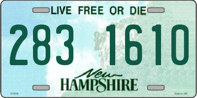 NH license plate 2831610