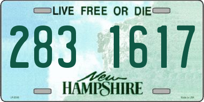 NH license plate 2831617