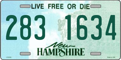 NH license plate 2831634