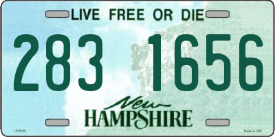 NH license plate 2831656