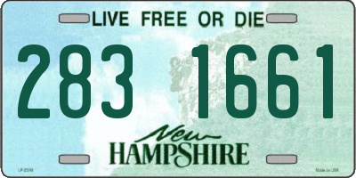 NH license plate 2831661