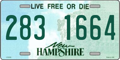 NH license plate 2831664