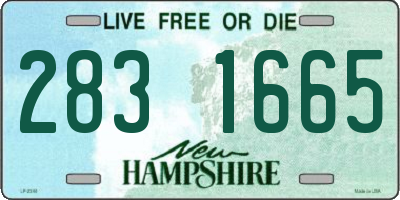 NH license plate 2831665