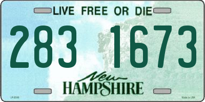 NH license plate 2831673