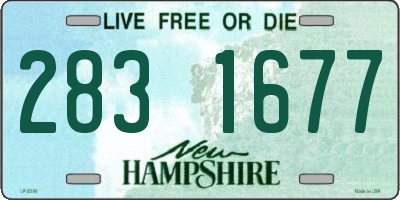 NH license plate 2831677