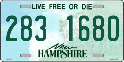 NH license plate 2831680
