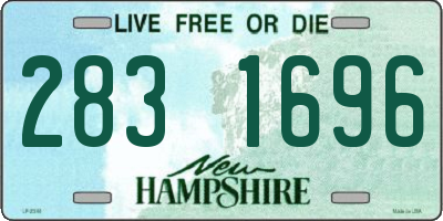 NH license plate 2831696