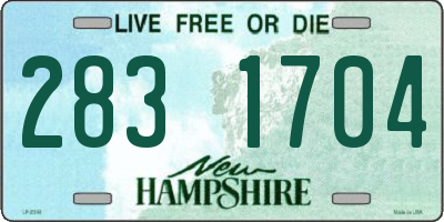 NH license plate 2831704