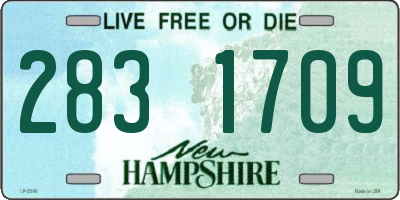 NH license plate 2831709