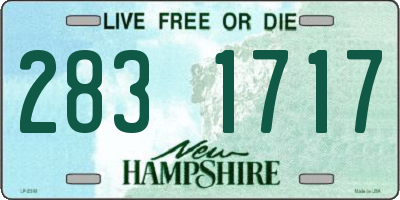 NH license plate 2831717