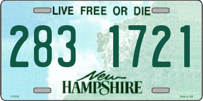 NH license plate 2831721