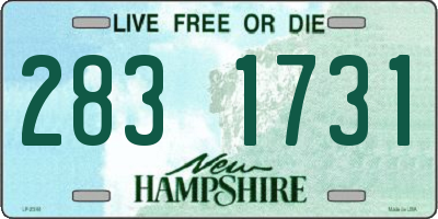 NH license plate 2831731