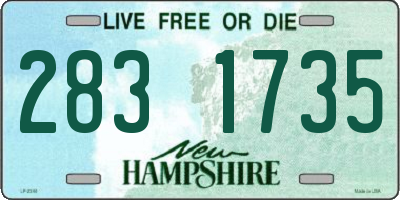 NH license plate 2831735