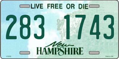 NH license plate 2831743