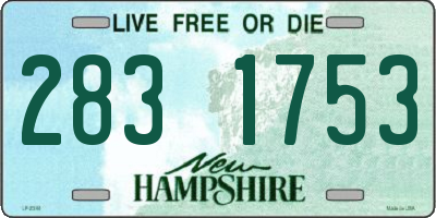 NH license plate 2831753