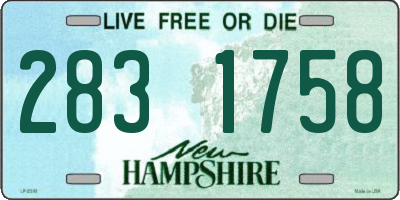 NH license plate 2831758