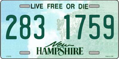 NH license plate 2831759