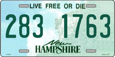 NH license plate 2831763