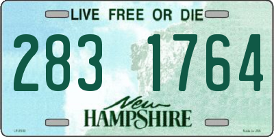 NH license plate 2831764