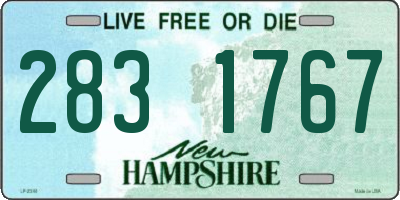 NH license plate 2831767