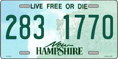 NH license plate 2831770