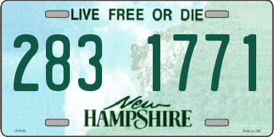NH license plate 2831771