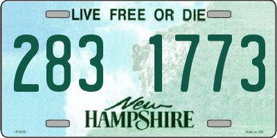 NH license plate 2831773