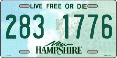 NH license plate 2831776