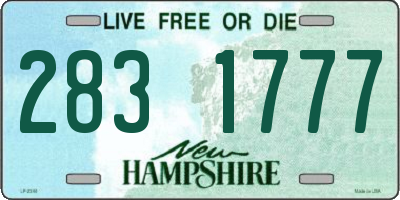 NH license plate 2831777