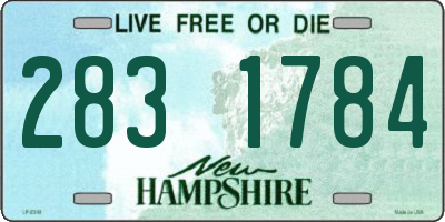NH license plate 2831784