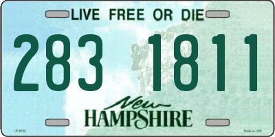 NH license plate 2831811