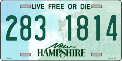 NH license plate 2831814