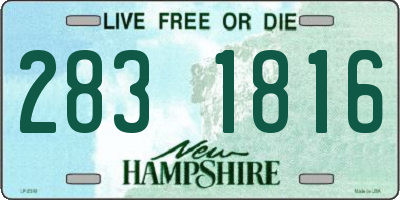 NH license plate 2831816