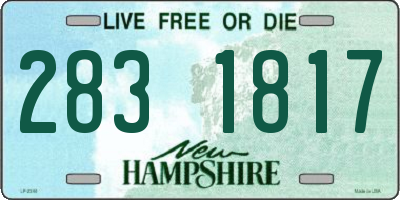 NH license plate 2831817