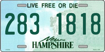 NH license plate 2831818