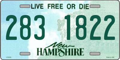 NH license plate 2831822