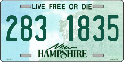 NH license plate 2831835