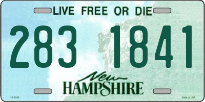 NH license plate 2831841