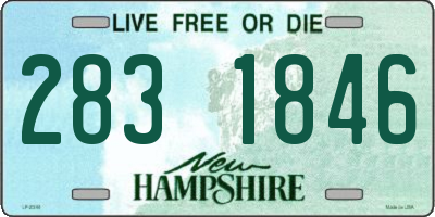 NH license plate 2831846