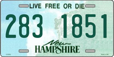 NH license plate 2831851