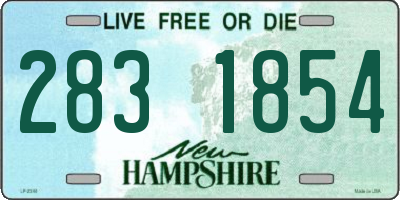 NH license plate 2831854