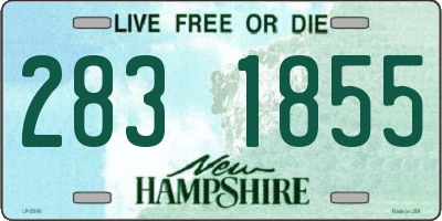 NH license plate 2831855