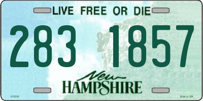 NH license plate 2831857