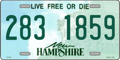 NH license plate 2831859