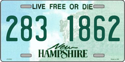 NH license plate 2831862