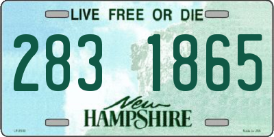 NH license plate 2831865