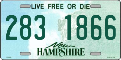NH license plate 2831866