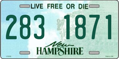 NH license plate 2831871