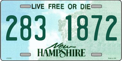 NH license plate 2831872